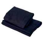 Master Massage Deluxe Massage Table Flannel 3 Piece Sheet Set - 100% Cotton- Black