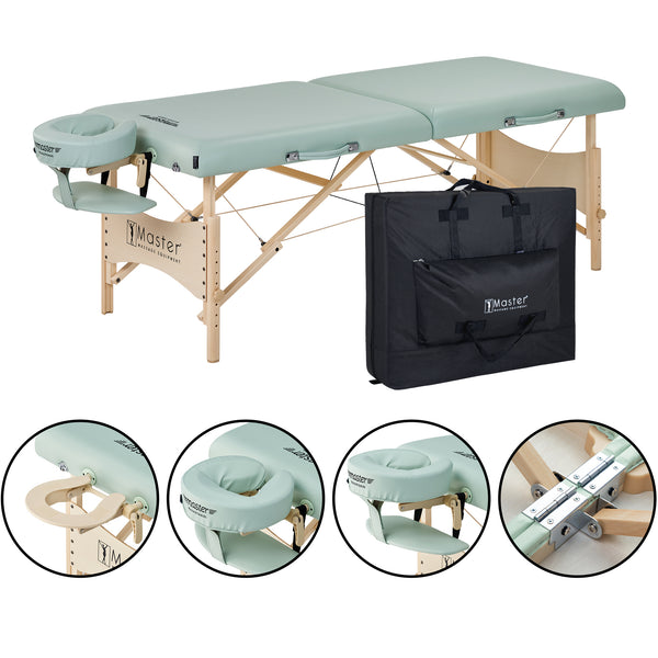 Master Massage 71cm Lily Green Paradise Portable Massage Table Massage