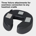 Music Master Crescent Round High Fidelity Sound Face Cradle Cushion- Bluetooth Massage Pillow-Music Headrest Cushion Pad Musical Neck Support for Massage Tables. Black