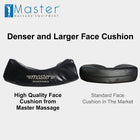 Music Master Patented Ergonomic Dream High Fidelity Music Sound Face Cradle Cushion- Bluetooth Massage Pillow-Music Headrest Cushion Pad Musical Neck Support for Massage Tables. Black Nano Skin