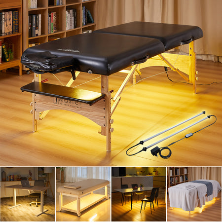 Master Massage Galaxy Ambient Lighting System for Massage Tables – Atmosphere Light, Warm 3500K LED Strips Create Relaxing Environment for Spa Salon Bed, Beauty Couch. Easy Install, Enchanting Decor