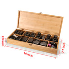Master Massage 60 pcs Deluxe Body Massage Hot Stone Set, 100% Basalt Rocks, with 7 Chakra & Bamboo Box