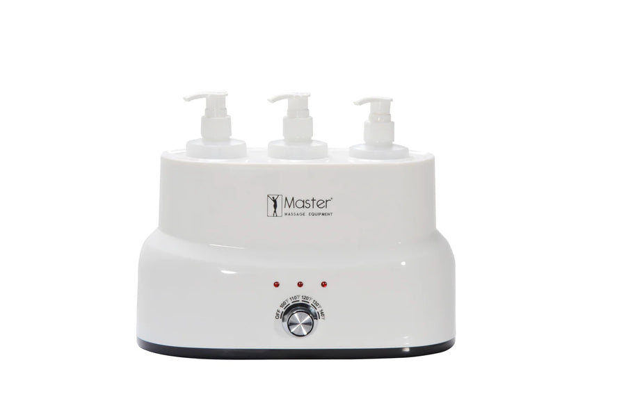 Master Massage 3-bottle Oil, Lotion, Cream Warmer Salon SPA Massage Body Therapy