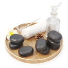 Master Massage Large Flat Ovular Basalt Hot  Stone Massage 8 piece Pack 7.6 x 5.6 x 2.8cm Rock