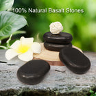 Master Massage Middium Size Flat Ovular Basalt Hot Stone Massage 12 piece Pack 6.6 x 4.8 x 1.8cm Rock