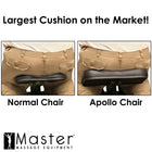 Master Massage - The HUSKY APOLLO XXL Portable Massage Chair Package - Largest Cushions on the Market! (Black Colour)