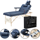 Master Massage 78cm CORONADO SALON Portable Massage Table Package with Lift Back Action & a Stout 7.6cm of Our High-density Multi-Layer Small Cell Foam! (Royal Blue Colour)