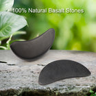 Master Massage Large Crescent Shape Balsalt Stone for Hot Stone Massage 2 Piece Pack