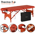 Master Massage 70cm FAIRLANE Portable Massage Table Package with Therma-Top - Adjustable Heating System! (Cinnamon Color)