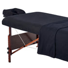 Master Massage Deluxe Massage Table Flannel 3 Piece Sheet Set - 100% Cotton-Lily Green