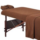 Master Massage Deluxe Massage Table Flannel 3 Piece Sheet Set - 100% Cotton-Black