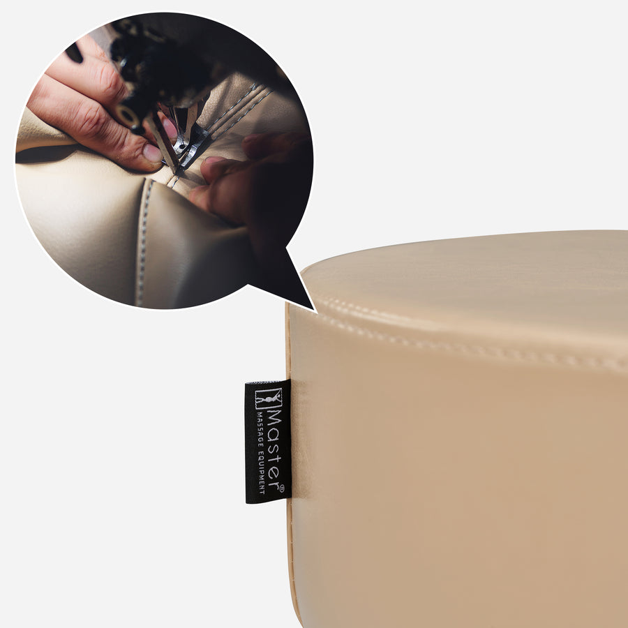 Master Massage The Glider Adjustable Rolling Stool Beauty Stool- Cream