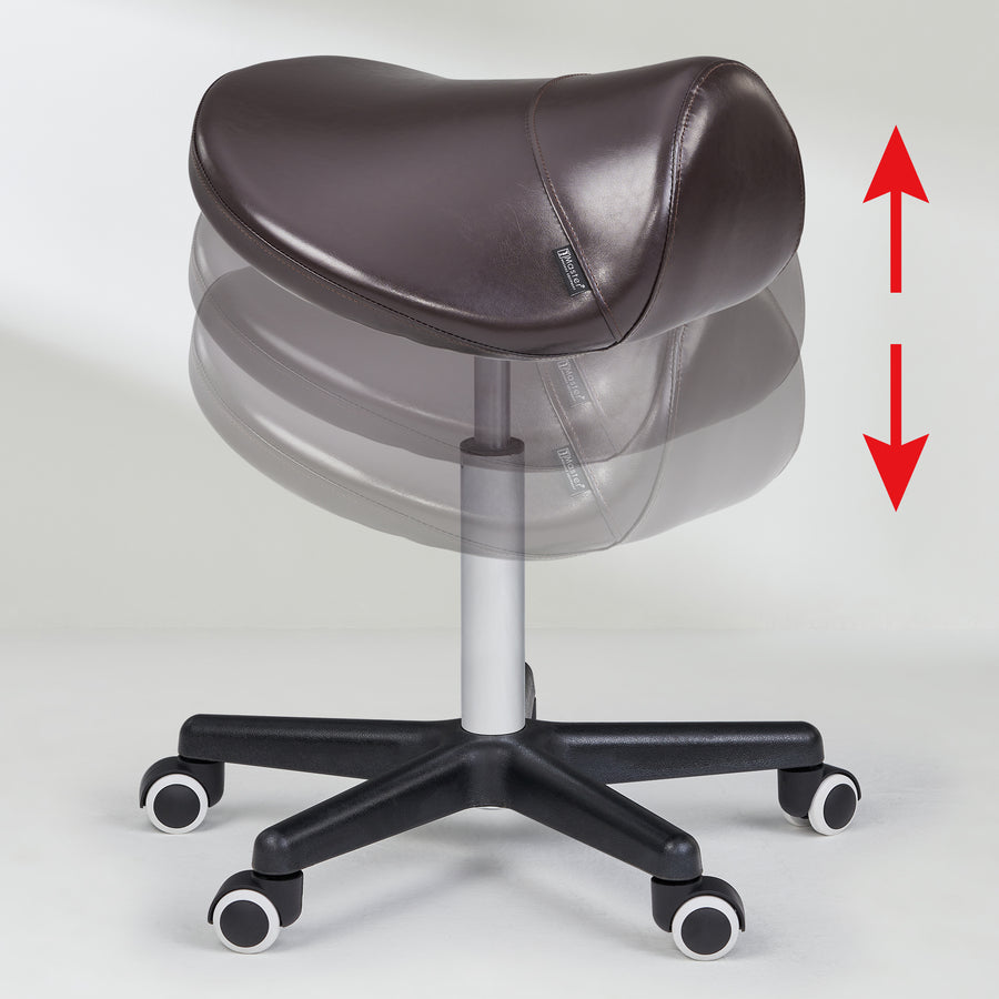 Master Massage Ergonomic Swivel Saddle Stool, Posture Chair with a Durable Pneumatic Hydraulic Lift