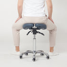 Master Massage Berkeley Ergonomic Split Seat Style Saddle Stool Royal Blue