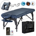 Master Massage 71cm Montclair Memory Foam Master Pro  Portable Massage Table Package with Reiki - Royal Blue
