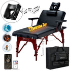 Master Massage 76cm Montclair Salon Therma-Top- Ultimate Massage Table and Package, Has All the Bells & Whistles! (Black Color, UK plug)