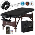 Master Massage 71cm Roma LX Portable Massage Table Package with Best Selling Size (Black)