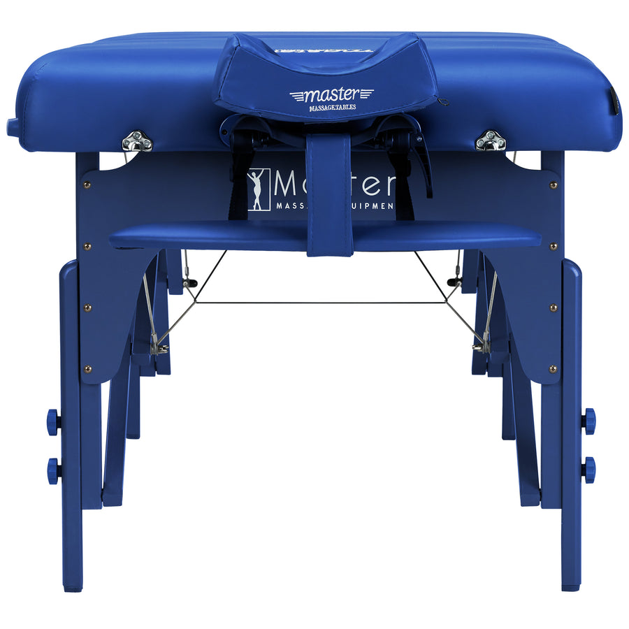 Master Massage 71cm Montclair Memory Foam Pro Portable Massage Table Package with Reiki - Imperial Blue