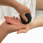 Master Massage Three Quarter 3/4 Round Balsalt Hot Massage Stone Rock Guasha 2 Piece Pack