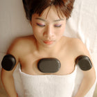 Master Massage XX Extra Large Flat Ovular Basalt Hot Massage Stone 4 piece Pack 15 X 8.7 X 2.8cm Rock