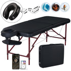 MD20 Master Massage 70cm ZEPHYR Portable Aluminium Massage Table Package - The ideal platform for ANY Beginning Massage Therapists! (Black Color), THIS TABLE COMES WITHOUT BAG AND ARM REST  AND ALSO SCRATCH ON THE PU