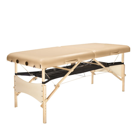 Master Massage Hammock, Porta Shelf, Wood-Frame Portable Massage Table Storage Shelf for Bolsters, Cushions, Pillows, Sheets and Accessories, Creates More Space Under Your Table (massage table not included)