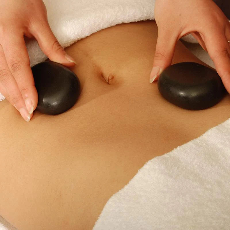 Master Massage Extra X Large Flat Ovular Basalt Massage Hot Stone 4 piece Pack 11.4 x 7.6 x 2.8cm Rock
