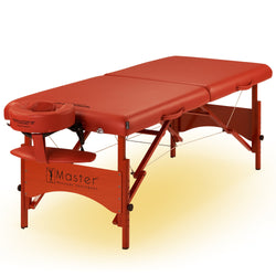 Master Massage 70cm REGULATION Size FAIRLANE Portable Massage Table Package, Therapists LOVE! (Cinnamon Color) with Galaxy Lighting System