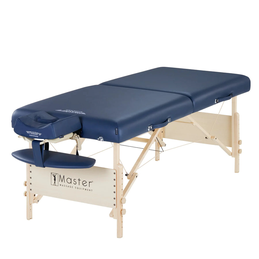 Master Massage 71cm CORONADO Portable Massage Table Package with 7.6cm Thick Cushion of Foam for Maximum Comfort! (Royal Blue) with Galaxy Lighting System